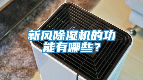 新風除濕機的功能有哪些？