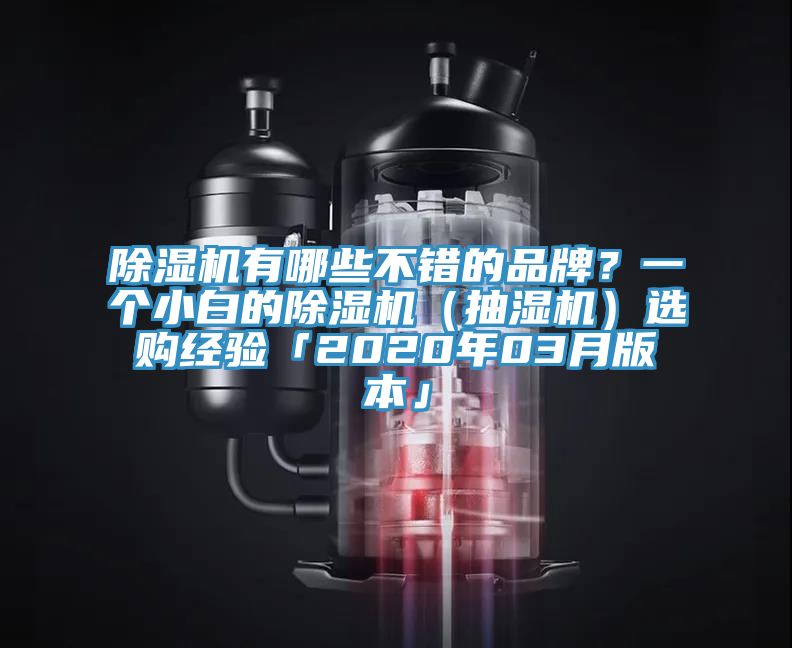 除濕機(jī)有哪些不錯(cuò)的品牌？一個(gè)小白的除濕機(jī)（抽濕機(jī)）選購(gòu)經(jīng)驗(yàn)「2020年03月版本」